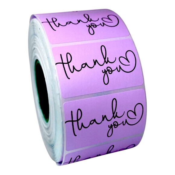STICKERAFT Other - Pack of 100 Thank You Stickers for Poshmark 2in | 8 Colors To Choose